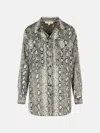 Michael Michael Kors Snake Print Cotton Shirt