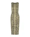 Michael Michael Kors Snake Print Viscose Blend Dress In Animal Print