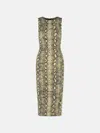 Michael Michael Kors Snake Print Viscose Blend Dress