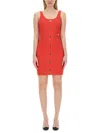 Michael Michael Kors Sleeveless Dress In Sea Coral