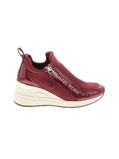 Pre-owned Michael Michael Kors Sneakers In Burgundy