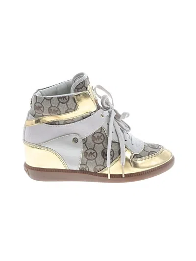 Pre-owned Michael Michael Kors Sneakers In Gold