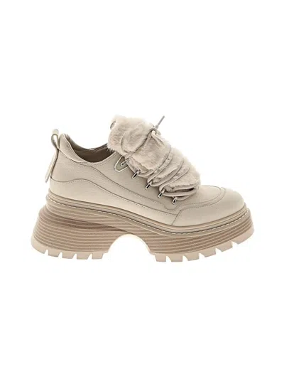 Pre-owned Michael Michael Kors Sneakers In Ivory