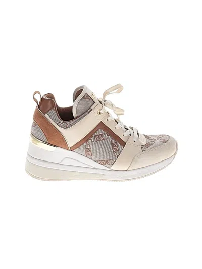 Pre-owned Michael Michael Kors Sneakers In Tan