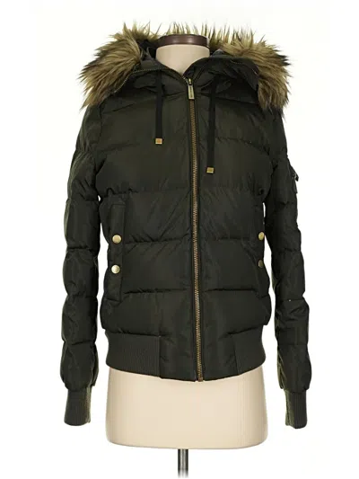 Pre-owned Michael Michael Kors Snow Jacket In Green