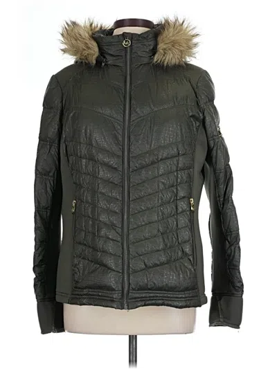 Pre-owned Michael Michael Kors Snow Jacket In Green