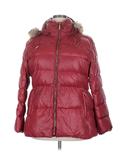 Pre-owned Michael Michael Kors Snow Jacket In Red