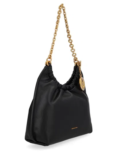 Michael Michael Kors Soft Leather Shoulder Bag - Mini Size In Black
