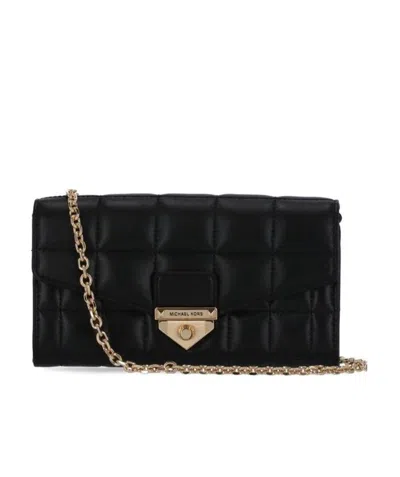 Michael Michael Kors Soho Quilted Crossbody Bag In Black