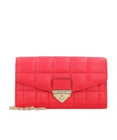 Michael Michael Kors Soho Quilted Crossbody Bag In Red