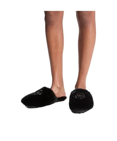 Michael Michael Kors Solid Color Slippers In Black