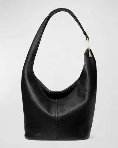 Michael Michael Kors Sonny Leather Hobo Bag In Black