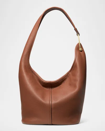 Michael Michael Kors Sonny Leather Hobo Bag In Luggage
