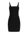 Michael Michael Kors Eyelet-embellished Mini Dress In Black