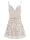 Michael Michael Kors Sangallo Eyelet Mini-dress In White