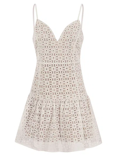 Michael Michael Kors St Gallen Dress In White