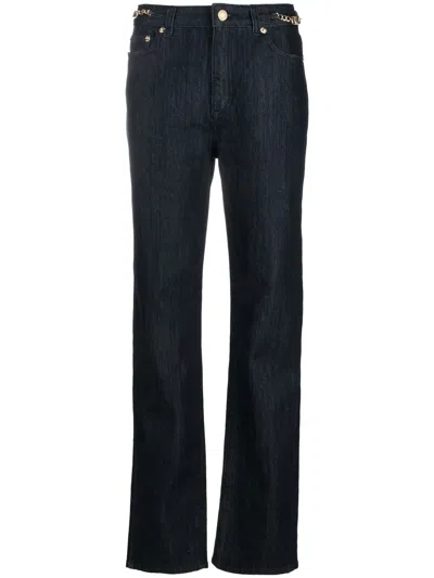 Michael Michael Kors Michael By Michael Kors Straight Leg Jeans In Blue