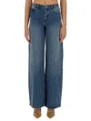 Michael Michael Kors Straight Leg Jeans In Denim