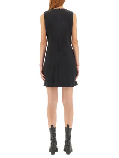 Michael Michael Kors Stretch Polyester Mini Dress In Black