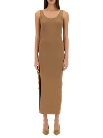 MICHAEL MICHAEL KORS STRETCH WOOL BLEND CAMISOLE DRESS