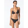 Michael Michael Kors String Bikini Top In Black