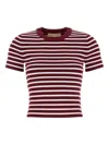 Michael Michael Kors Michael By Michael Kors Embroidered Stretch Viscose Blend T-shirt In Multi
