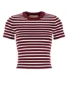 Michael Michael Kors Michael By Michael Kors Embroidered Stretch Viscose Blend T-shirt In Multi