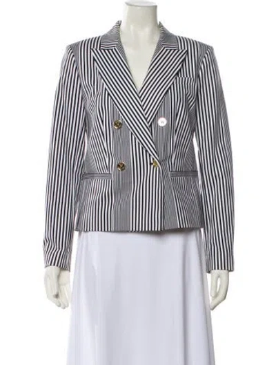 Pre-owned Michael Michael Kors Striped Blazer In Blue