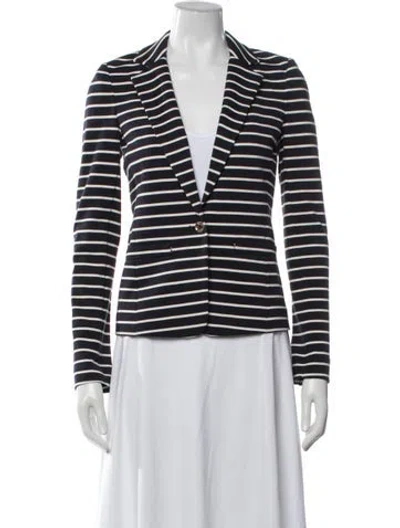 Pre-owned Michael Michael Kors Striped Blazer W/ Tags In Blue