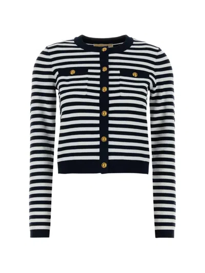 Michael Michael Kors Michael By Michael Kors Embroidered Stretch Viscose Blend Cardigan In Multi