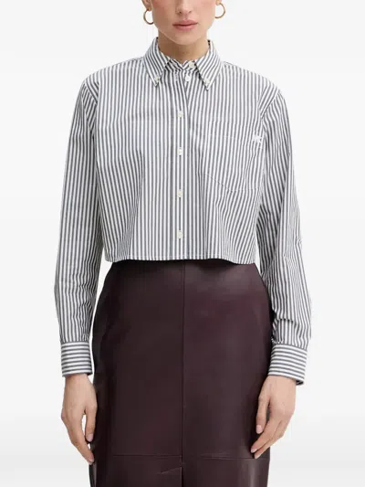 Michael Michael Kors Striped Chest-pocket Shirt In Multi