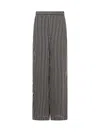 Michael Michael Kors Women's Vintage Stripe Straight-leg Pants In Black