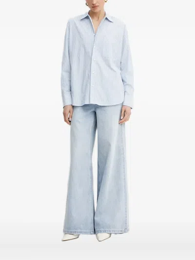 Michael Michael Kors Striped Shirt In Blue