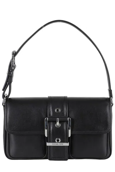 Michael Michael Kors Structured Handbag With Flap Closure And Buckle Detail