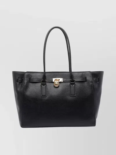 Michael Michael Kors Structured Leather Tote Dual Strap Design