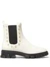 Michael Michael Kors Stud-embellished Chelsea Boots In White