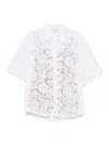 Michael Michael Kors Studded Floral Lace Shirt By