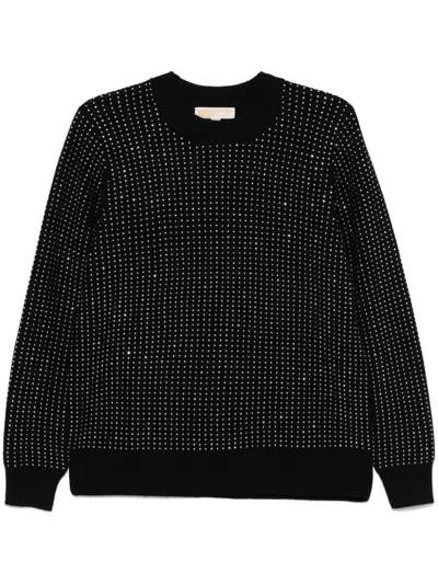Michael Michael Kors Studed Sweater In Schwarz