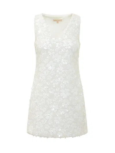 Michael Michael Kors Stylish Mini Suit With Sneck Detail In White