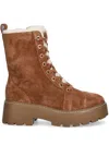 Michael Michael Kors Suede Ankle Boots In Brown