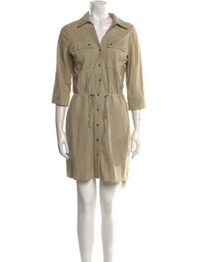 Pre-owned Michael Michael Kors Suede Mini Dress In Brown