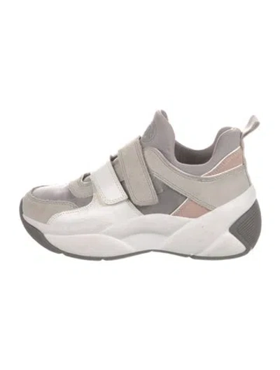 Pre-owned Michael Michael Kors Suede Sneakers In Neutral