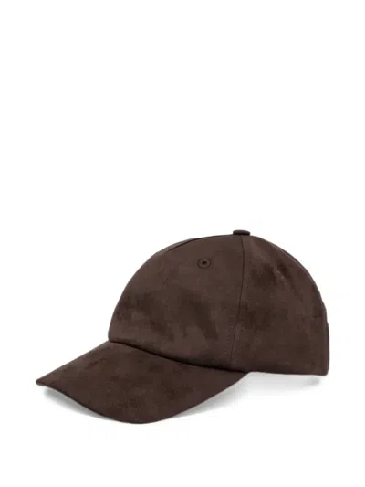 Michael Michael Kors Suede-effect Baseball Cap In Brown