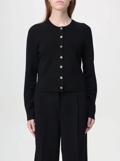 Michael Michael Kors Wool Cardigan In Black