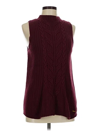 Pre-owned Michael Michael Kors Sweater Vest In Burgundy