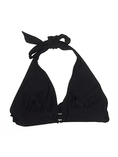 Pre-owned Michael Michael Kors Swimsuit Top Black Solid Pattern Swimwear