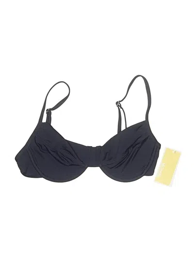 Michael Michael Kors Swimsuit Top Blue Strapless Neckline Swimwear