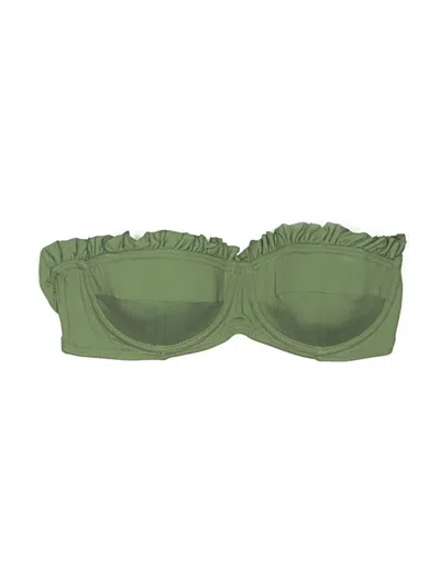 Pre-owned Michael Michael Kors Swimsuit Top Green Swimwear