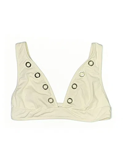 Pre-owned Michael Michael Kors Swimsuit Top Ivory Swimwear