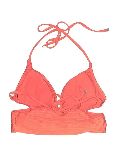 Pre-owned Michael Michael Kors Swimsuit Top Orange Swimwear
